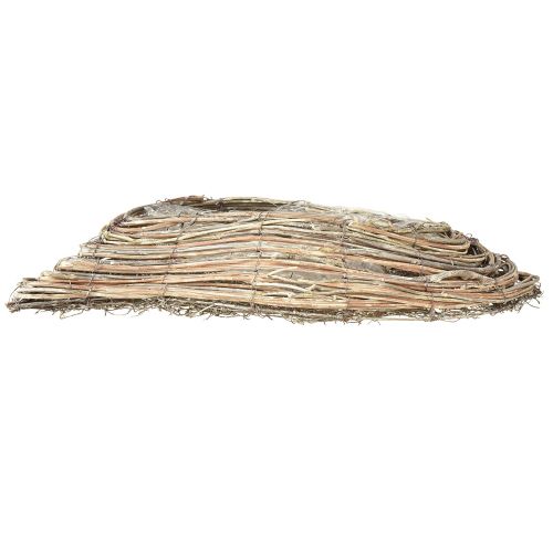 Planting boat plant wave rattan natural white 45x16cm | Floristik24.ie