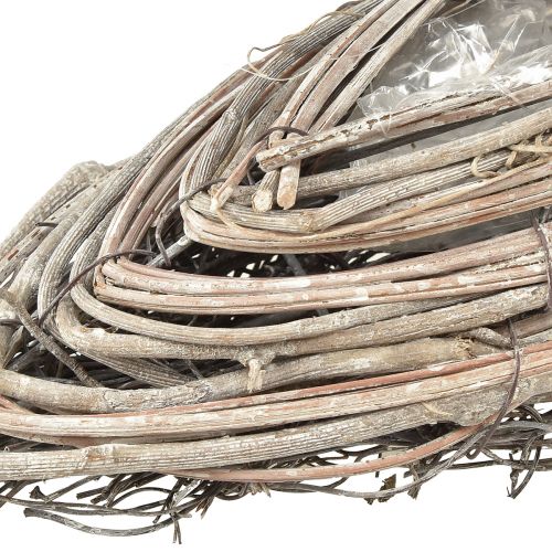 Product Rattan Vine Plant Pots, Natural White, 40x13cm, 2 Pieces - Country House Decor Plants