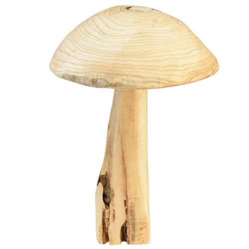 Floristik24 Natural mushroom sculpture made of elm wood – Rustic design, 37 cm – Stylish garden and interior decoration