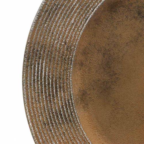 Floristik24 Plastic decorative plate with rust effect Ø33cm