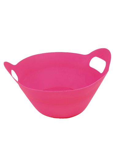 Floristik24 Plastic bowls with handles Ø27cm 8pcs. pink