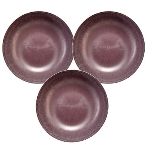 Product Elegant purple plastic bowl 37x10.5 cm – Versatile for decoration – 3pcs