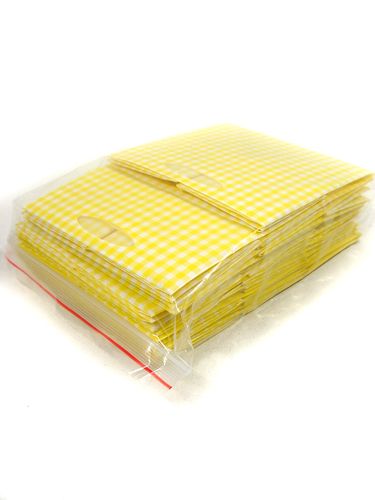 Floristik24 Plastic bag 12x12cm 12pcs. yellow