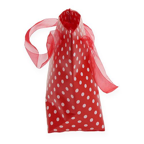 Floristik24 Gift bag red, white 31cm 5pcs