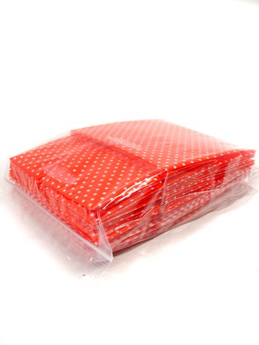 Floristik24 Plastic bag 12x12cm 12pcs. red