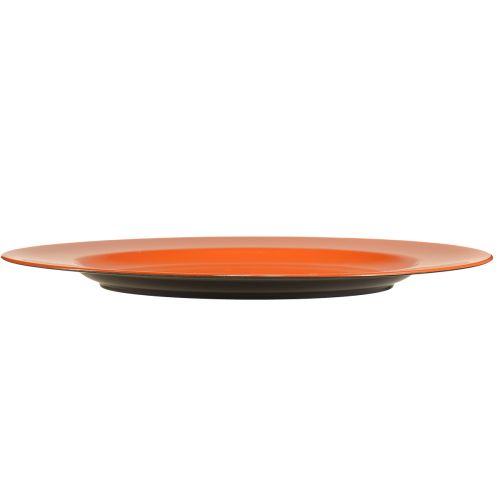 Product Plastic plates in orange – 28 cm – Ideal for parties and decoration – 4 pieces