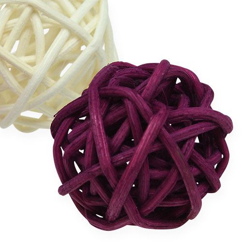 Floristik24 Lataball assortment 3cm Erika 72 pcs