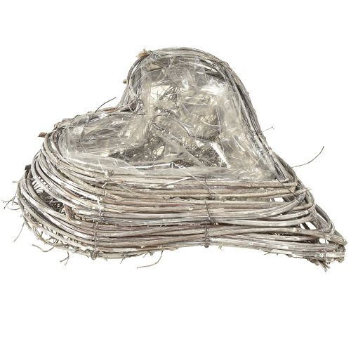 Product Rattan Heart Plant Heart Decoration Rattan Vines White 20x24cm