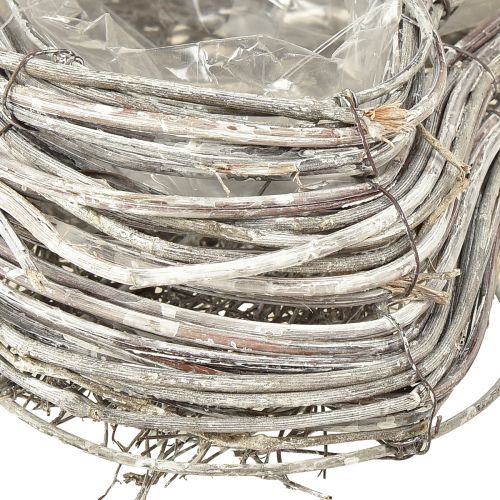 Product Rattan Heart Plant Heart Decoration Rattan Vines White 20x24cm