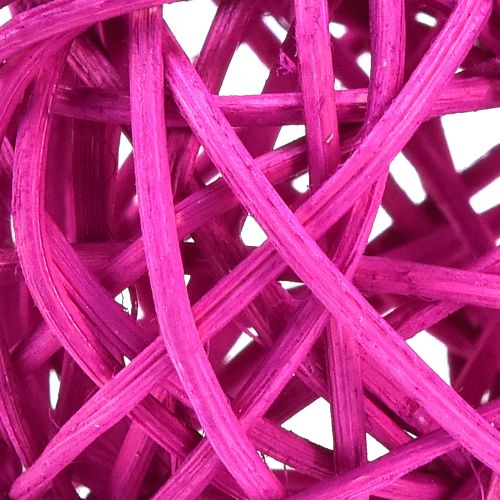 Product Rattan balls light pink purple assorted rattan Ø5cm 24 pcs