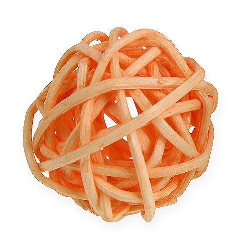 Product Rattanball Orange, Apricot, bleached 72 pcs