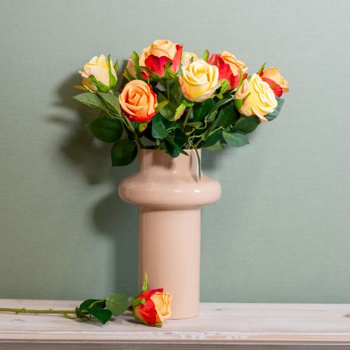 Product Rose bouquet flower arrangement for elegant decoration in the living area 44cm 6pcs
