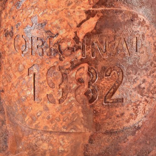 Product Rust decorative watering can mini plant pot metal Ø10cm H9cm