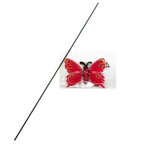 Floristik24 Butterfly on stick 8cm Pink