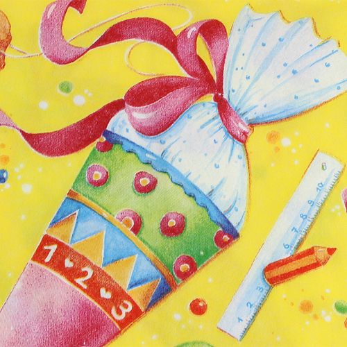 Floristik24 Napkins for the beginning of school 33x33cm