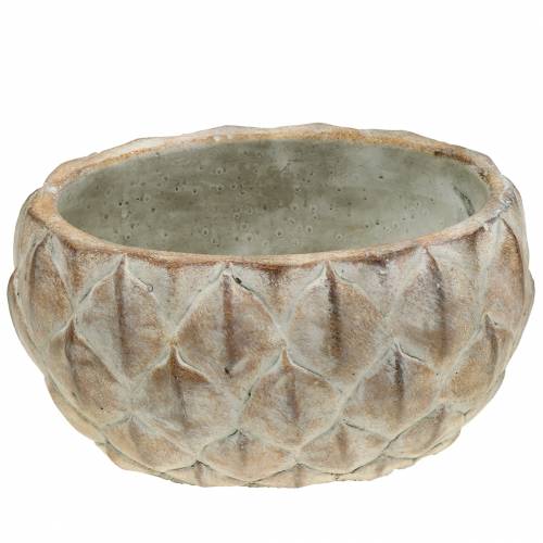 Floristik24 Planter concrete leaf motif oval 23 cm