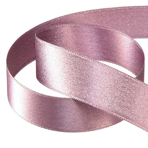 Product Decorative ribbon, shiny ribbon, pink, width 25 mm, length 20 m