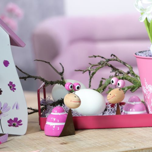 Product Snail figurine with a fun design, a charming spring decoration, 9cm, 4 pieces