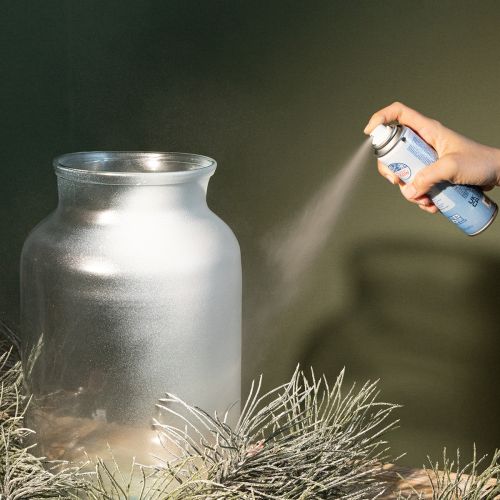 Silver spray snow spray glitter for windows and winter decoration 150ml | Floristik24.ie