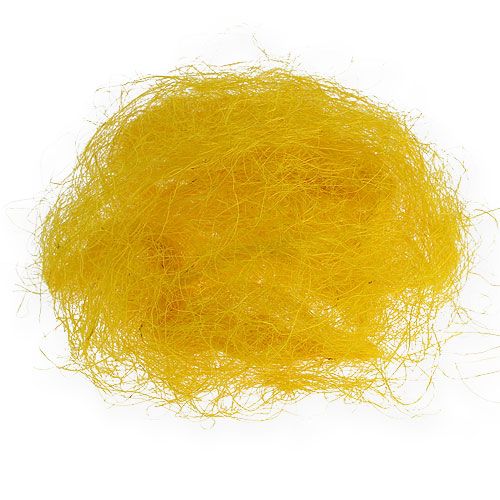 Spring decoration, sisal yellow, sisal wool 300g