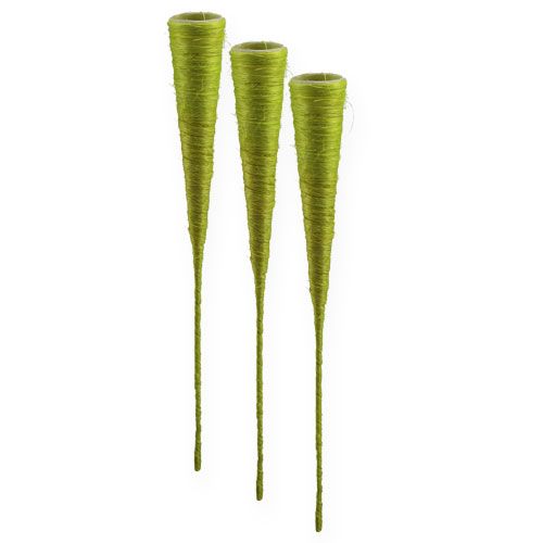 Floristik24 Sisal bag light green Ø4.5cm L60cm 5pcs