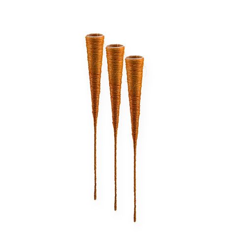 Sisal vase orange Ø3cm L30cm 12pcs