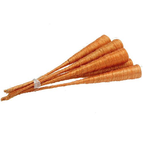 Floristik24 Pointed vase sisal orange Ø4.5cm L60cm 5pcs