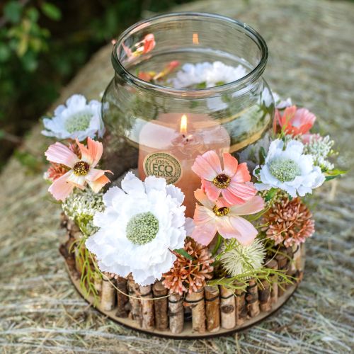 Product Scabiosa Artificial Flower White Garden Flower H64cm Bunch of 3pcs