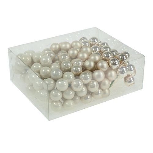 Product Mirror berries beige mix 25mm 140pcs