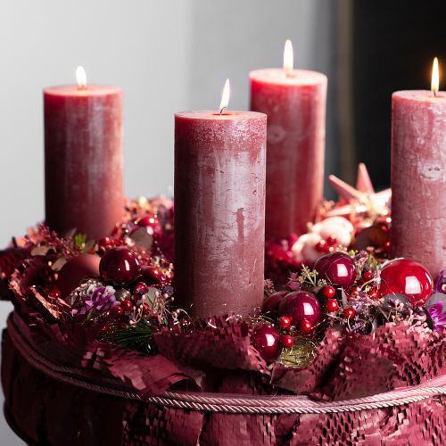 Product Mirror Berries Wire Glass Balls Bordeaux Mix Ø20mm 140 Pcs