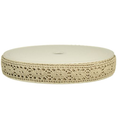 Product Lace ribbon decorative ribbon lace beige W18mm 20m