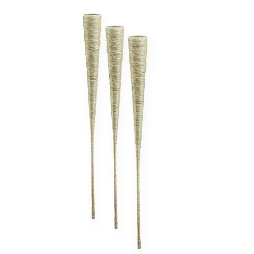 Sisal funnel bleached Ø4.5cm L60cm 5pcs
