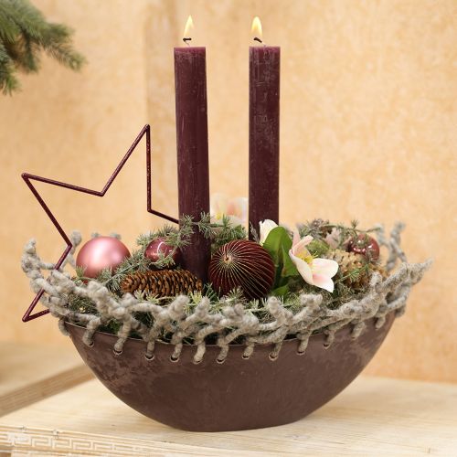 Product Taper Candles Solid Colored Candles Burgundy 50x300mm 4 pcs