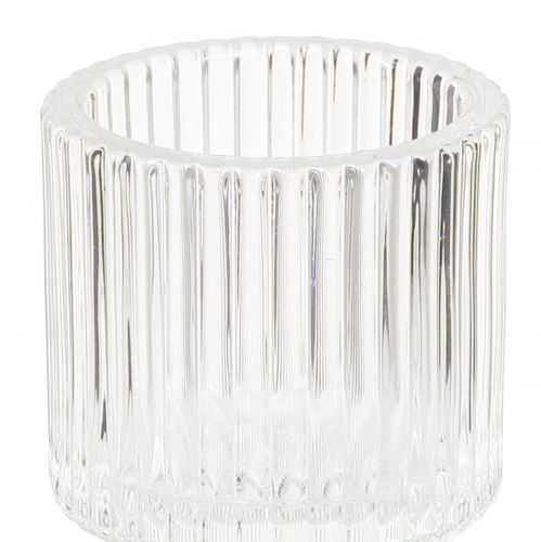 Product Glass candle holder tealight holder Ø5cm H8cm 4 pcs
