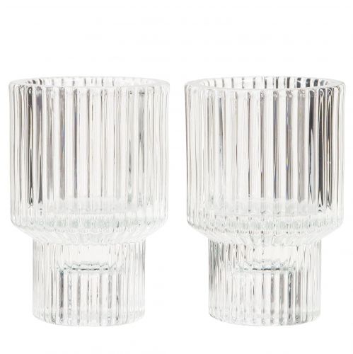 Product Glass candle holder tealight holder Ø5cm H8cm 4 pcs