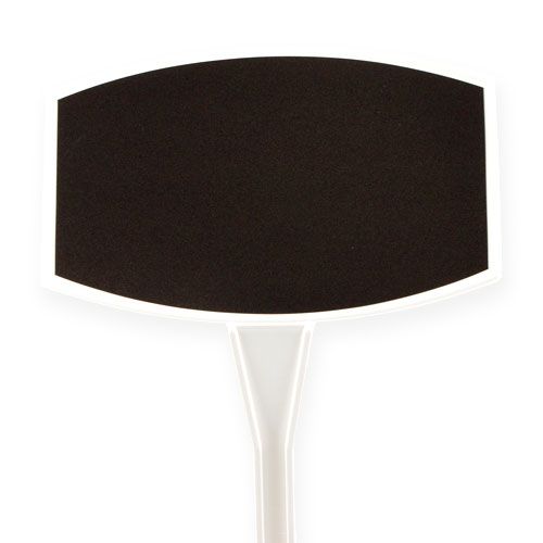 Floristik24 Plant Labels 40cm Black slanted 10 pcs