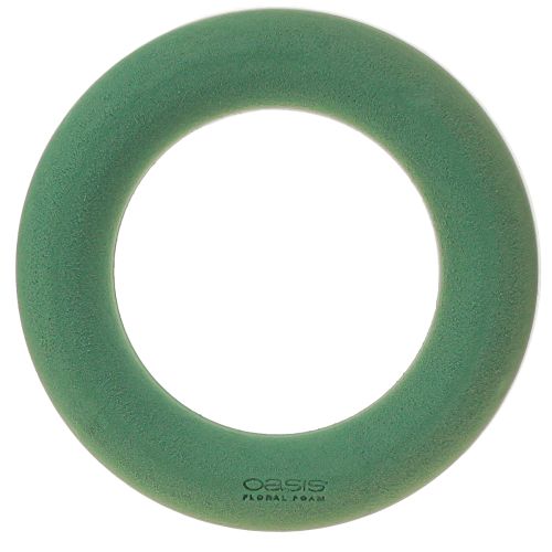 Floristik24 OASIS® Floral Foam Wreath Ring Green H3cm Ø25cm 6 pcs