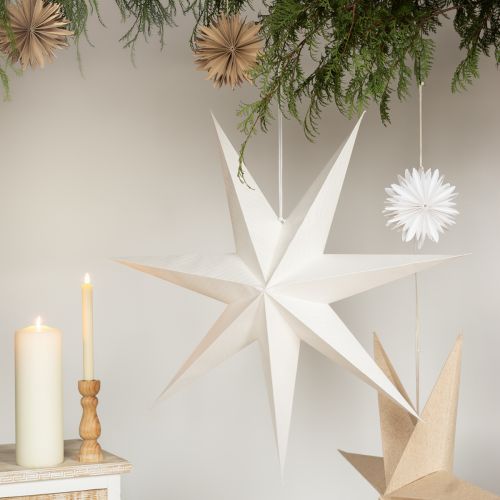 Product Paper star decorations for a festive atmosphere, for hanging