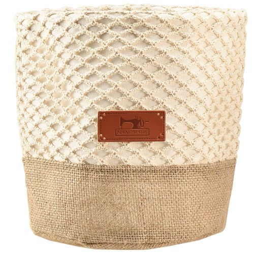 Product Fabric basket Utensilo planter natural cream Ø16cm Ø19cm