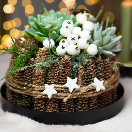 Product Scattered stars with glitter cream 2.5cm 96 pcs
