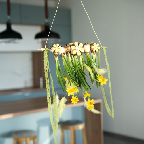 Floristik24 Scatter Decoration Wood Yellow Flowers Summer Table Decoration Ø2–6cm 20 pcs