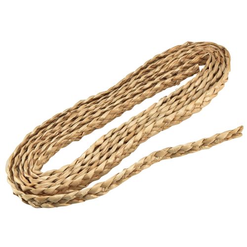 Floristik24 Straw Ribbon Decorative Ribbon Braided Jewelry Ribbon Natural W2cm L4m