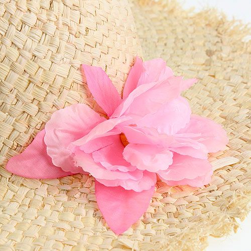 Floristik24 Straw hat with flower Ø40cm
