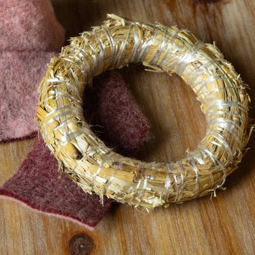 Product Straw wreath blank, straw wreath base, straw ring 15/3cm, 2 pieces