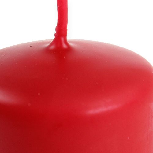 Floristik24 Pillar candle 120/40 red 24pcs