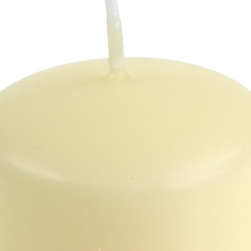 Floristik24 Pillar candles cream candles H145mm Ø50mm cream 12pcs