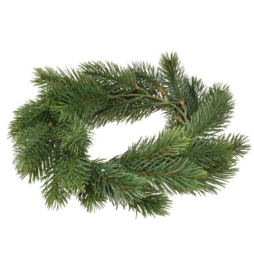 Product Artificial green fir wreath Ø25cm Christmas decoration door wreath