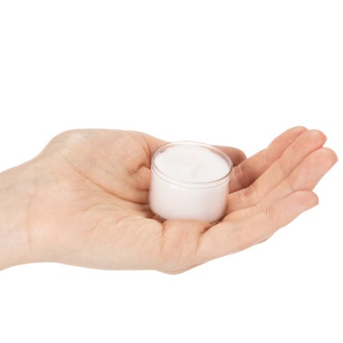 Nightlights Tealights White in Plastic Tray 8 Hours 50 Pieces | Floristik24.ie