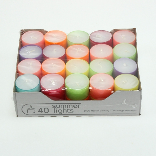 Product Tealights colored Ø38mm 40 pcs