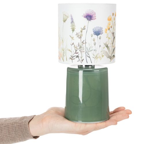 Product LED table lamp with floral pattern for stylish living room lighting, 23cm